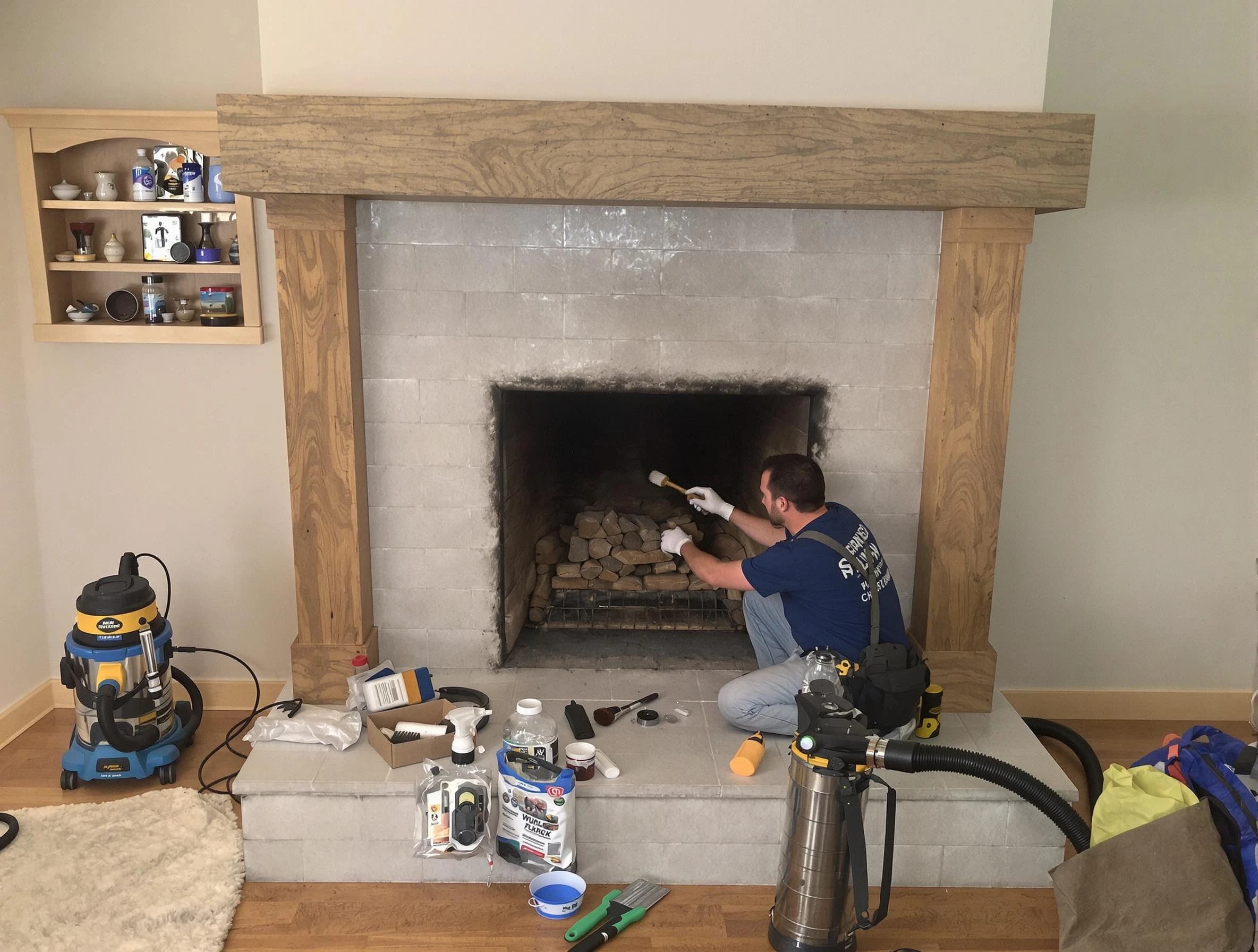 Detailed creosote removal process by Woods Cross Chimney Sweep in Woods Cross, UT