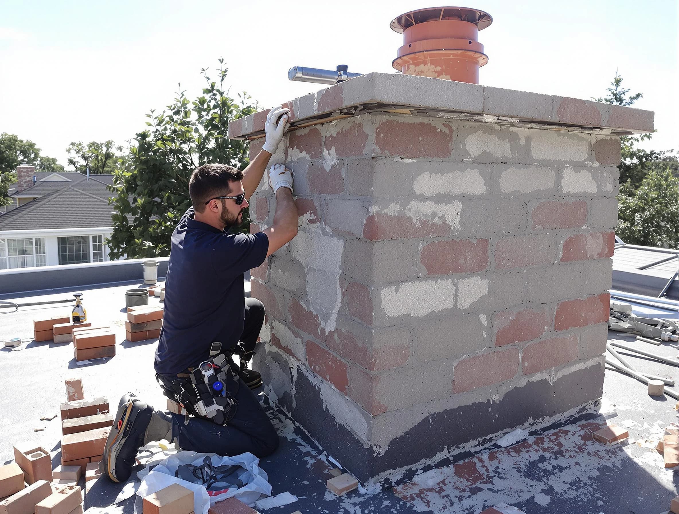 Advanced chimney repair process by Woods Cross Chimney Sweep in Woods Cross, UT