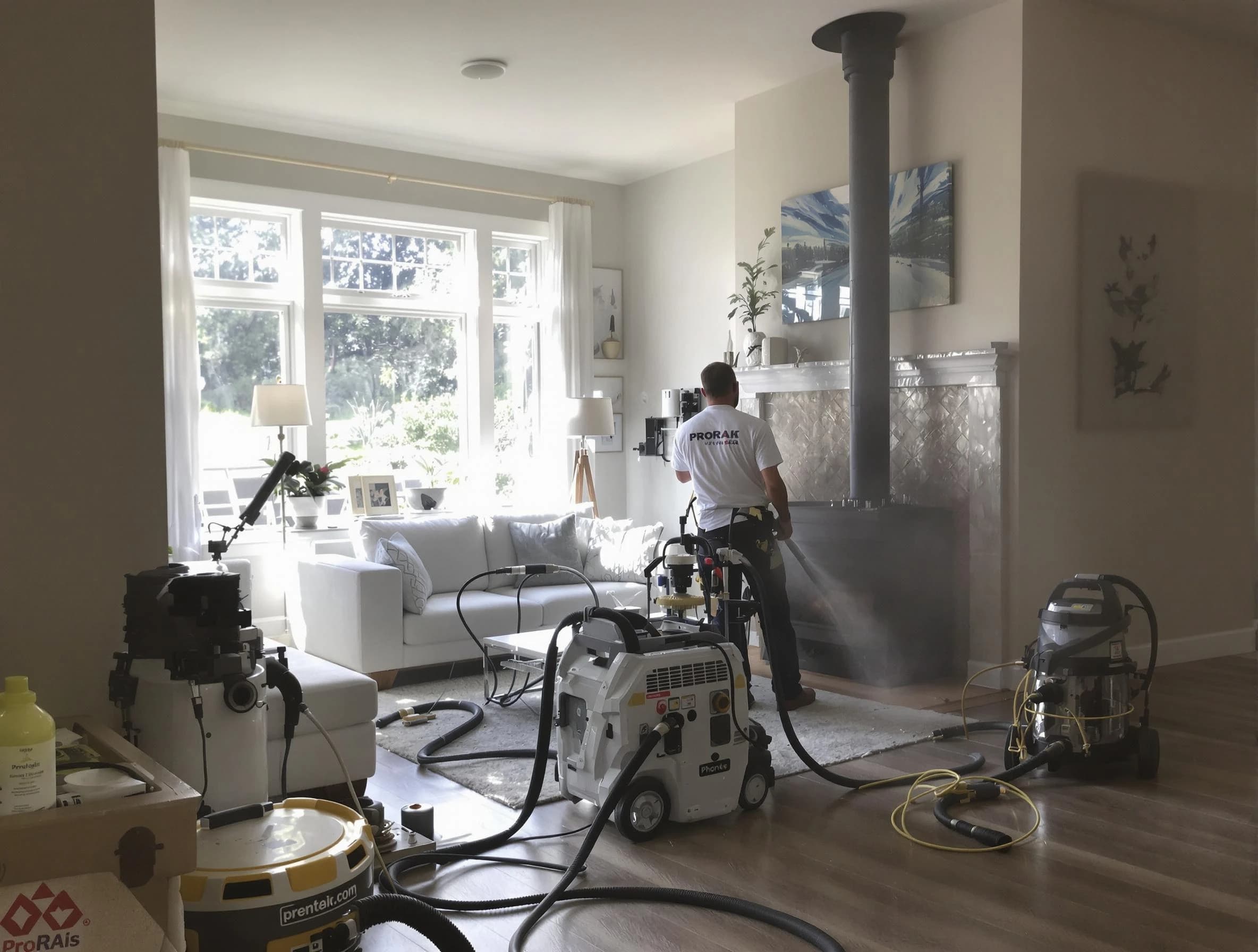 Soot removal service by Woods Cross Chimney Sweep for a fireplace in Woods Cross, UT