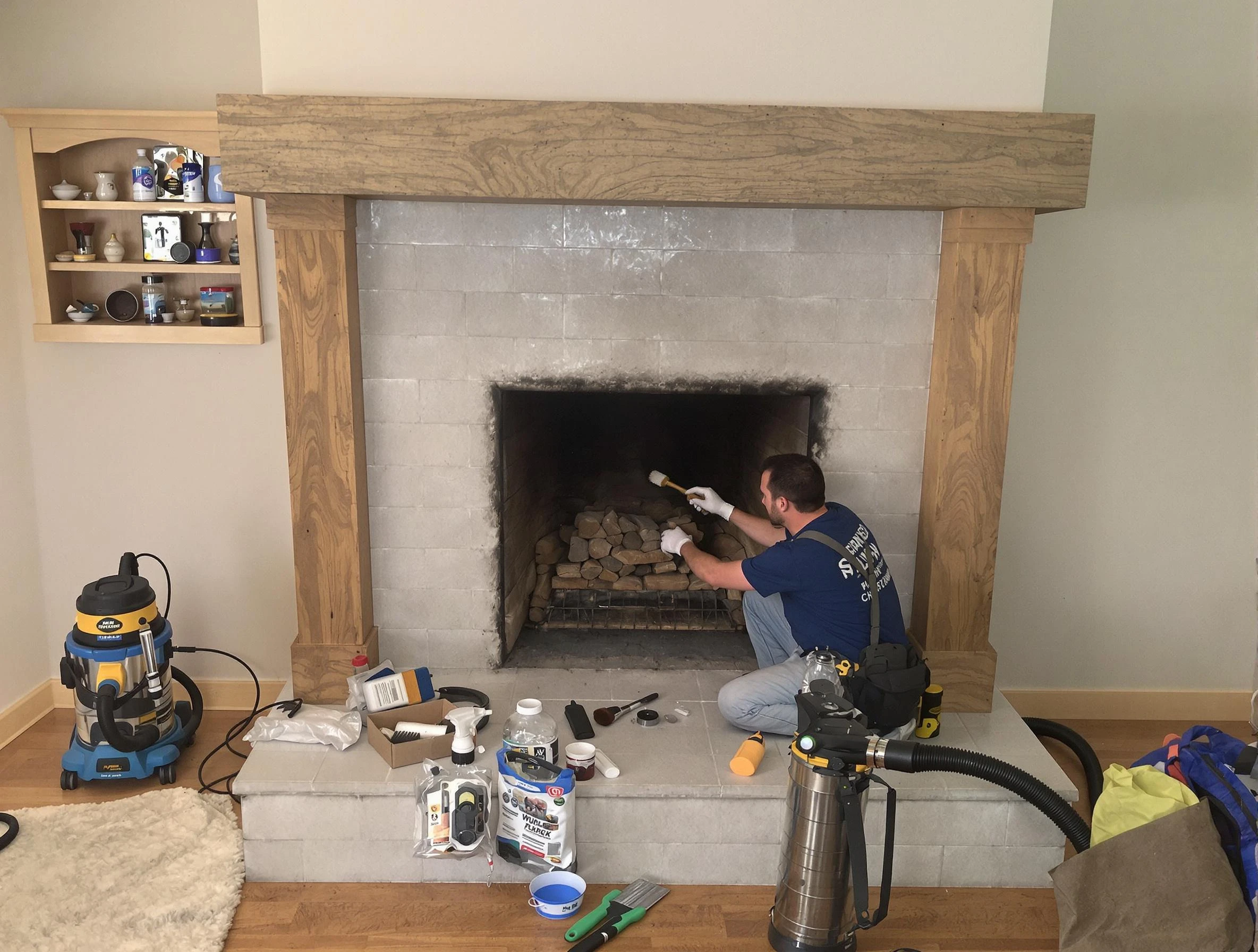 Detailed creosote removal process by Woods Cross Chimney Sweep in Woods Cross, UT